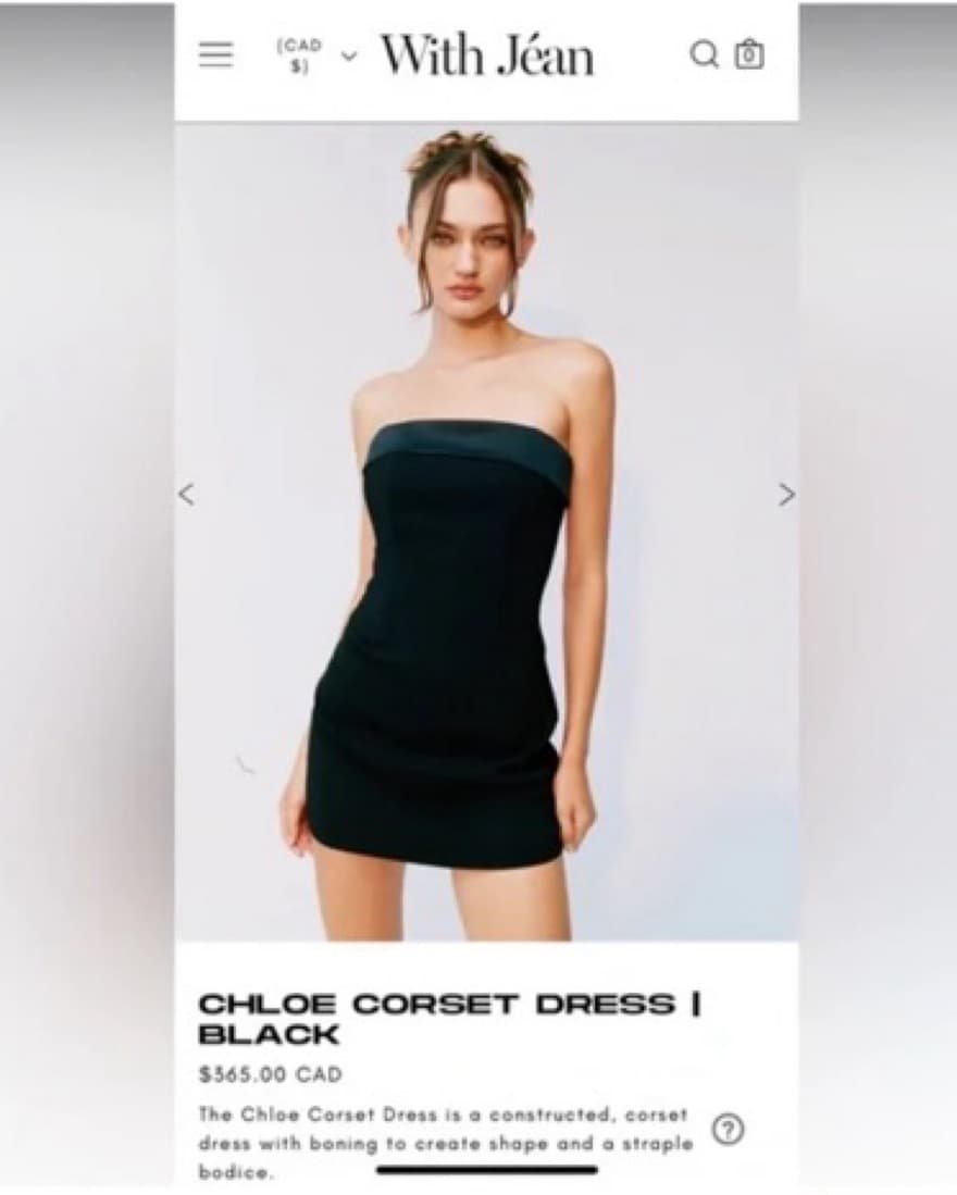 Vintage Mini Black Dress - Image 6
