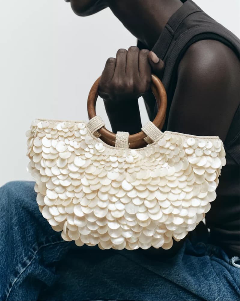 Zara Shell Embellished Tote - Image 3
