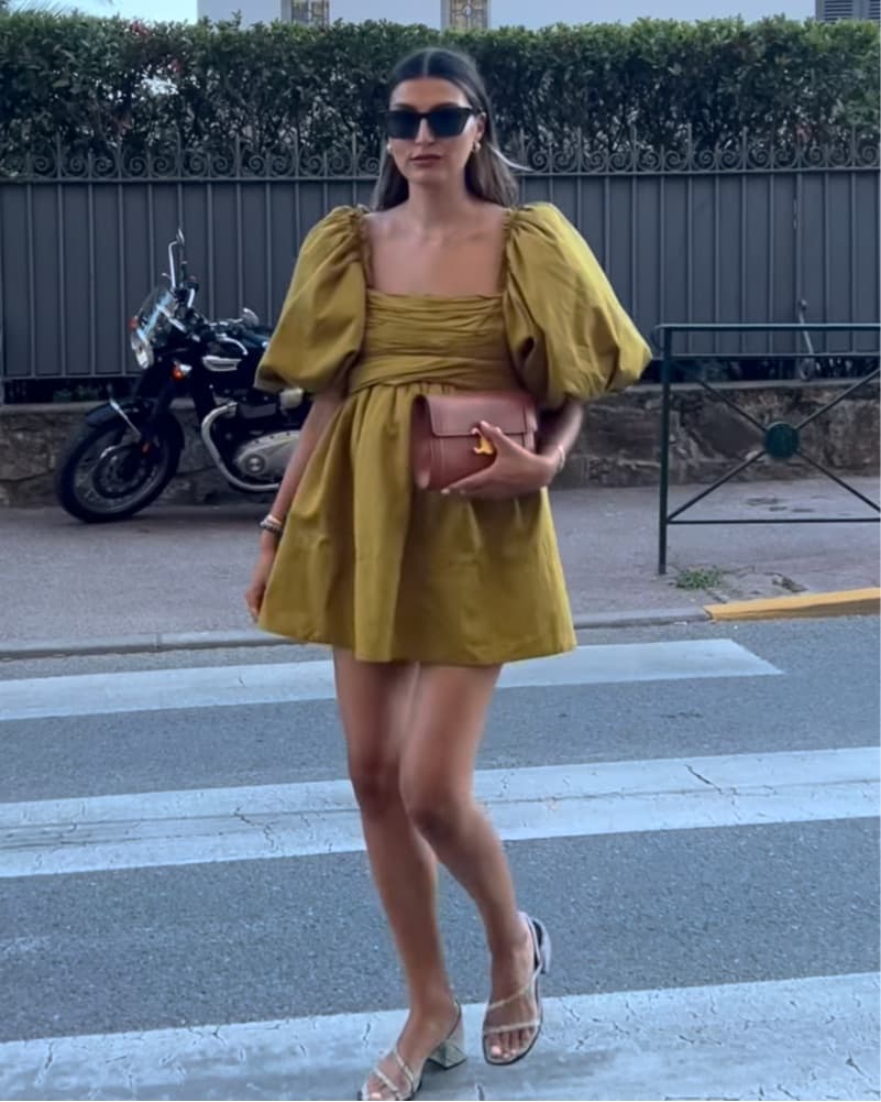 AJE Casabianca Puff Sleeve Mini Dress - Image 2