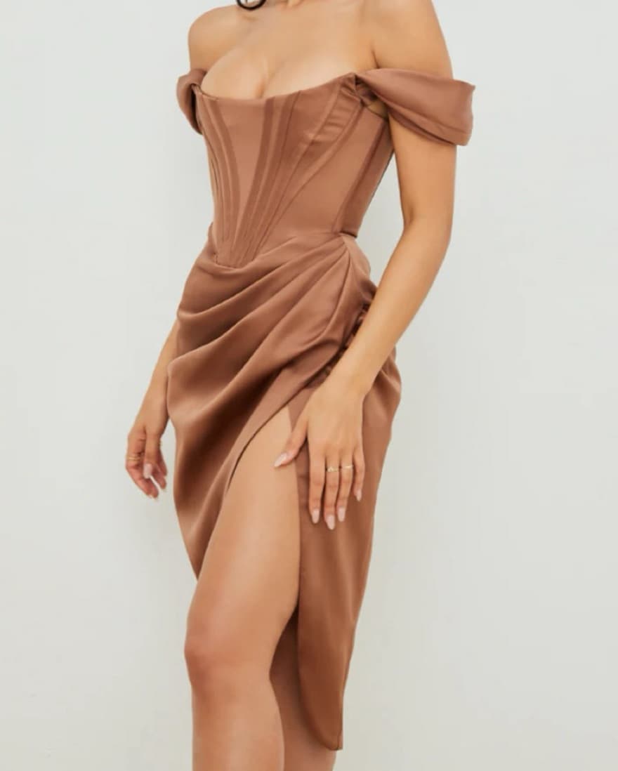 House of CB satin corset dress - Image 2