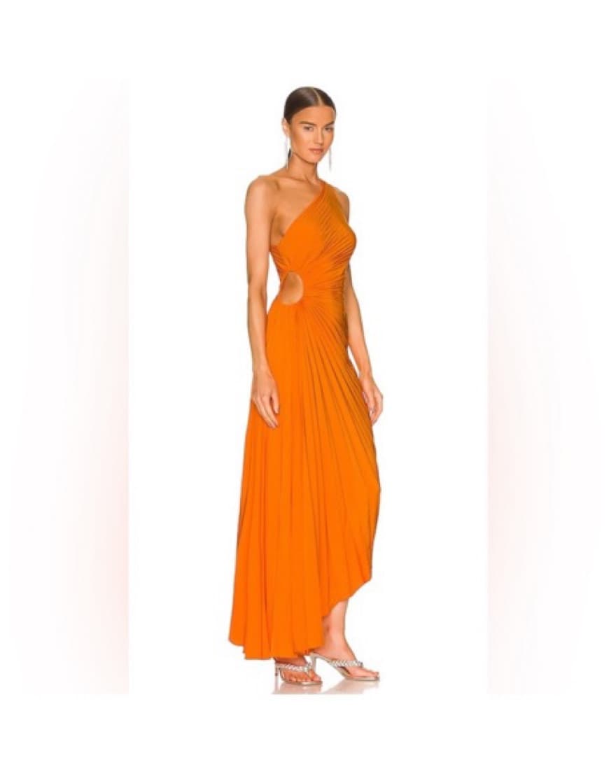 Orange ALC Delfina dress Side Cutout - Image 2