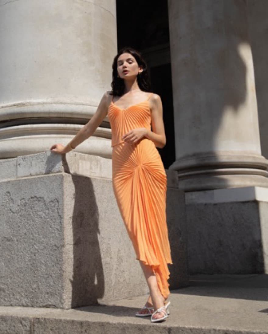 Georgia Hardinge Orange Dazed Dress - Image 4