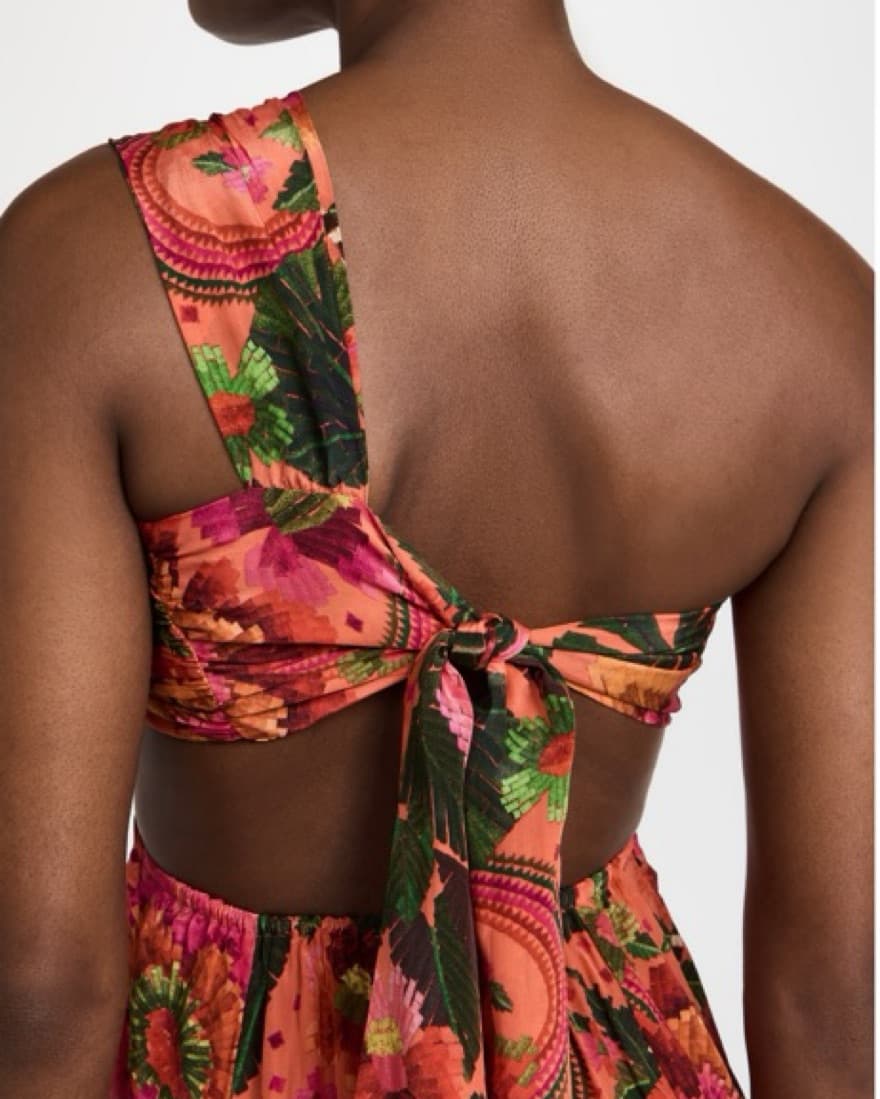 FARM RIO Pink Orange Dress  - Image 4