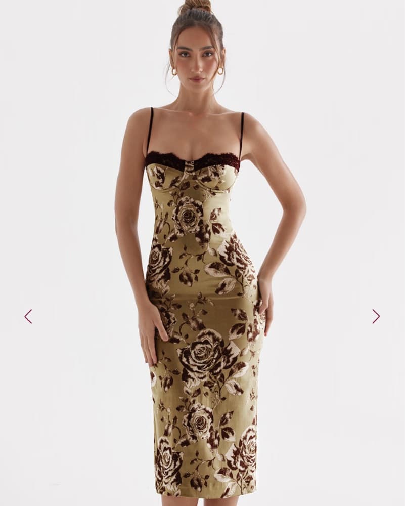 House Of CB - Floral Print Midi Dress - Image 2