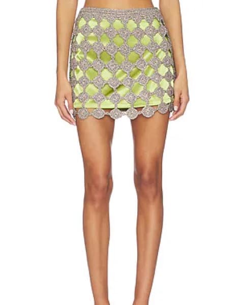Simon Miller  Crochet Mini Skirt - Image 2