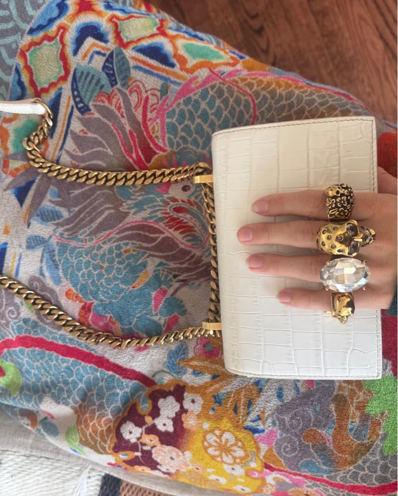 Alexander McQueen White Bag  - Image 2