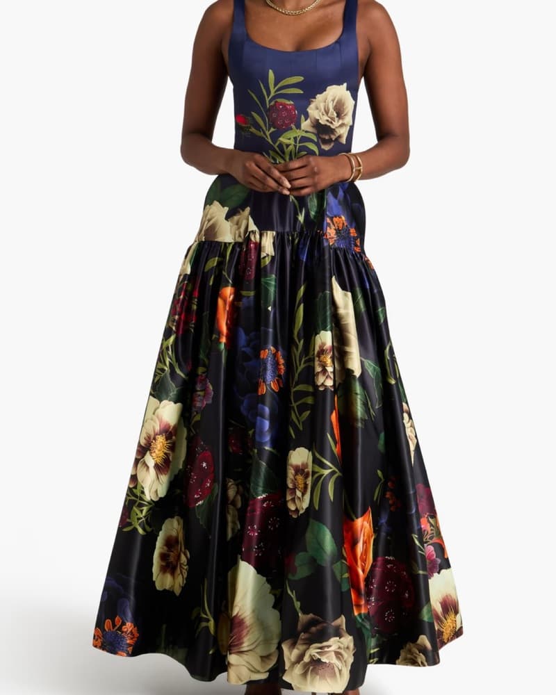 Maxine floral-print satin gown - Image 2