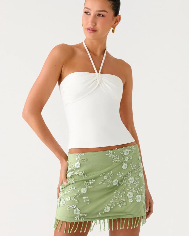 Midnight Tide Tie Side Mini Skirt  - Image 3