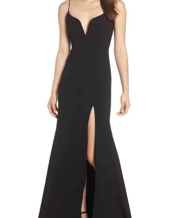 Jill Stuart Sweetheart Neck Gown Black - Image 3