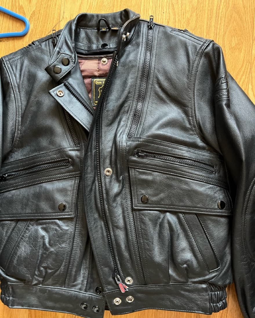 Leather Heavy Weight Bomber Jacket  - Image 5
