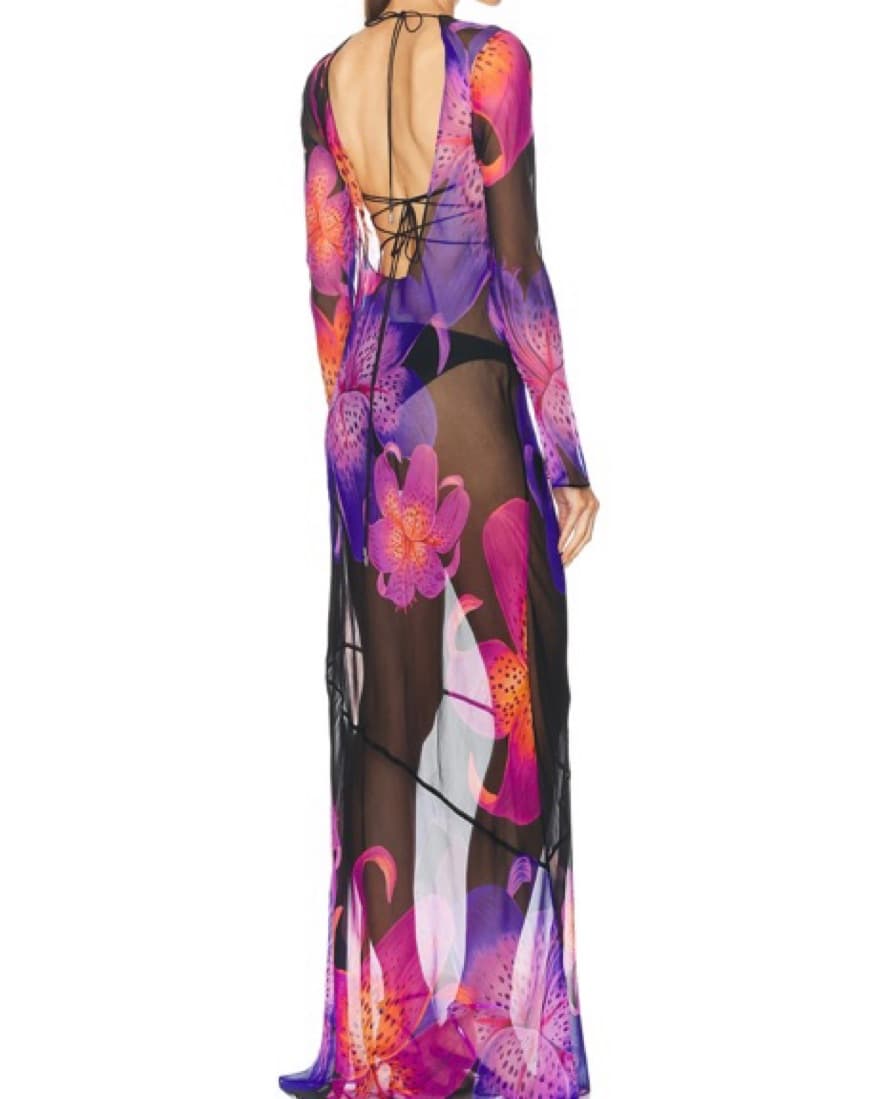 Retrofete Vienna Silk Dress - Image 3