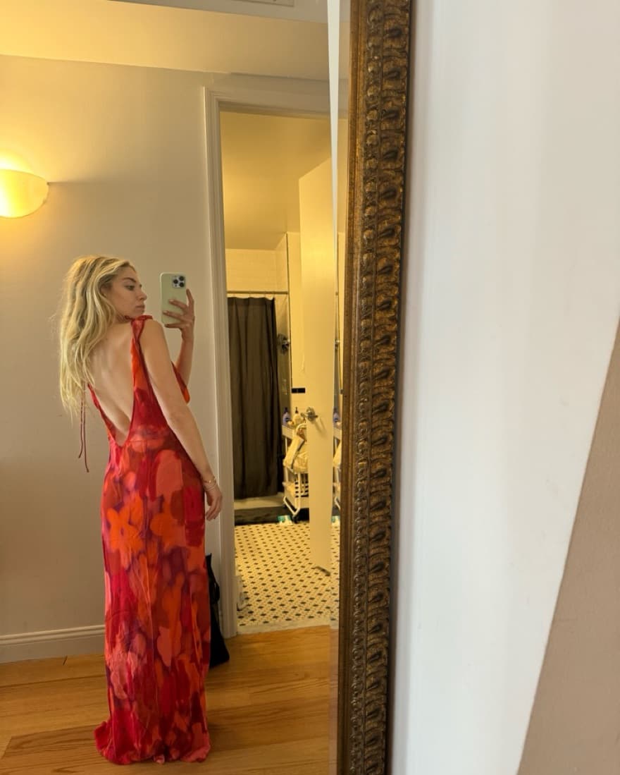 Red/Pink Maxi Dress - Image 3