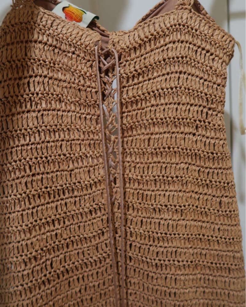 Farm Rio Raffia Dress - Image 5
