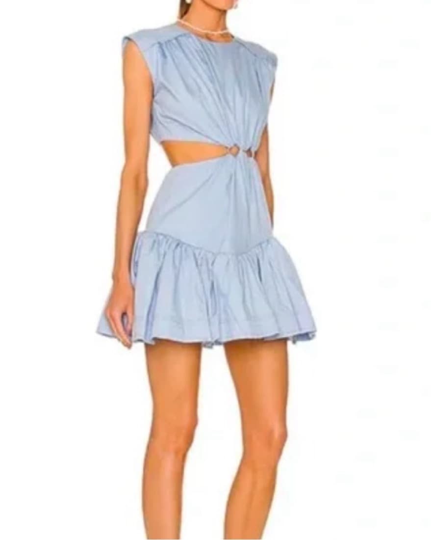 AJE Solstice Cutout Dress - Blue - Image 1