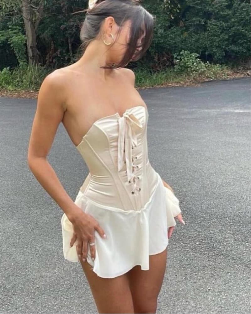 Corset Mini Dress Cherie Attire - Image 2