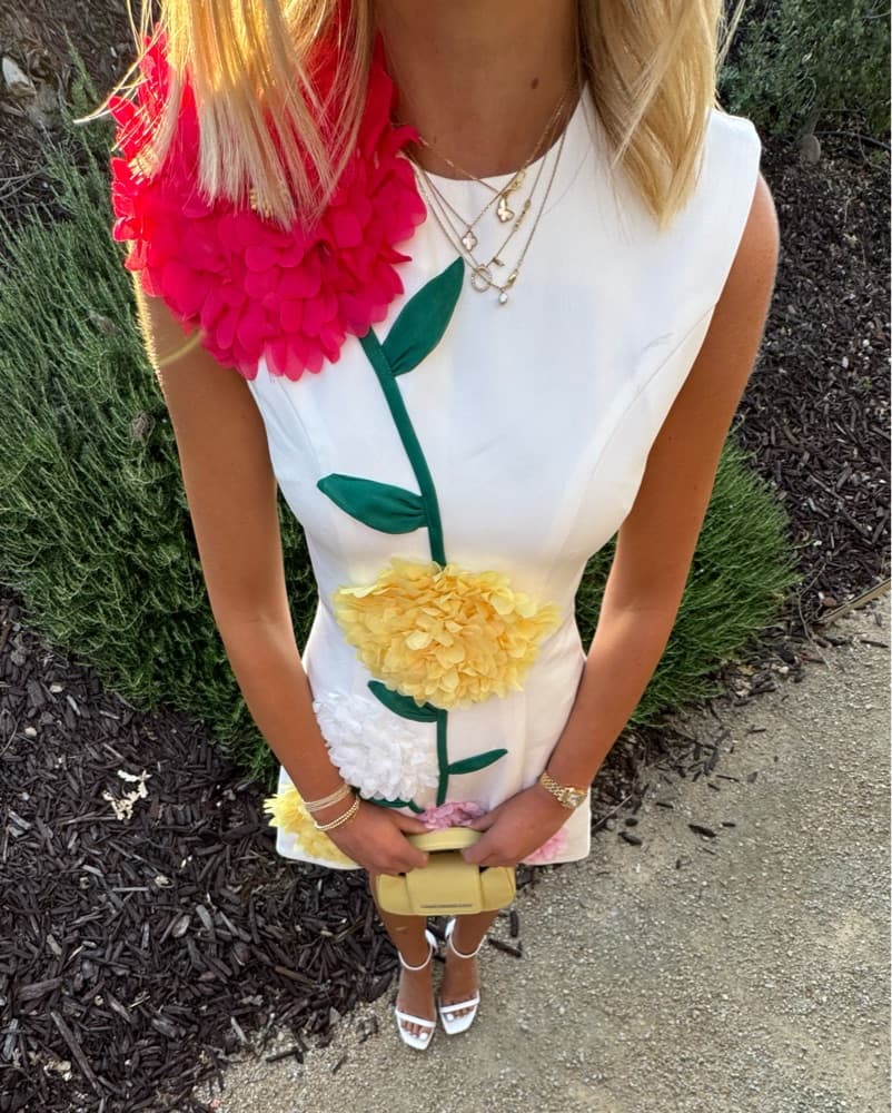 ELLIATT Buttercup Mini Dress in Ivory - Image 1