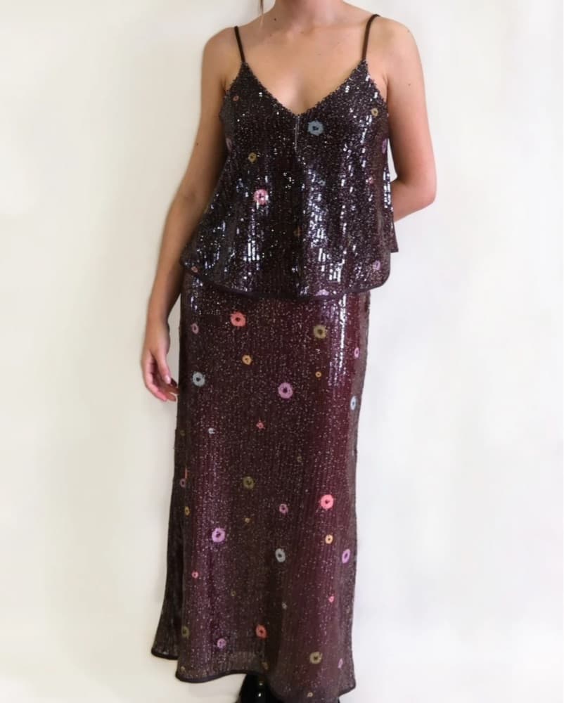 Brown Sequin Set - Image 1