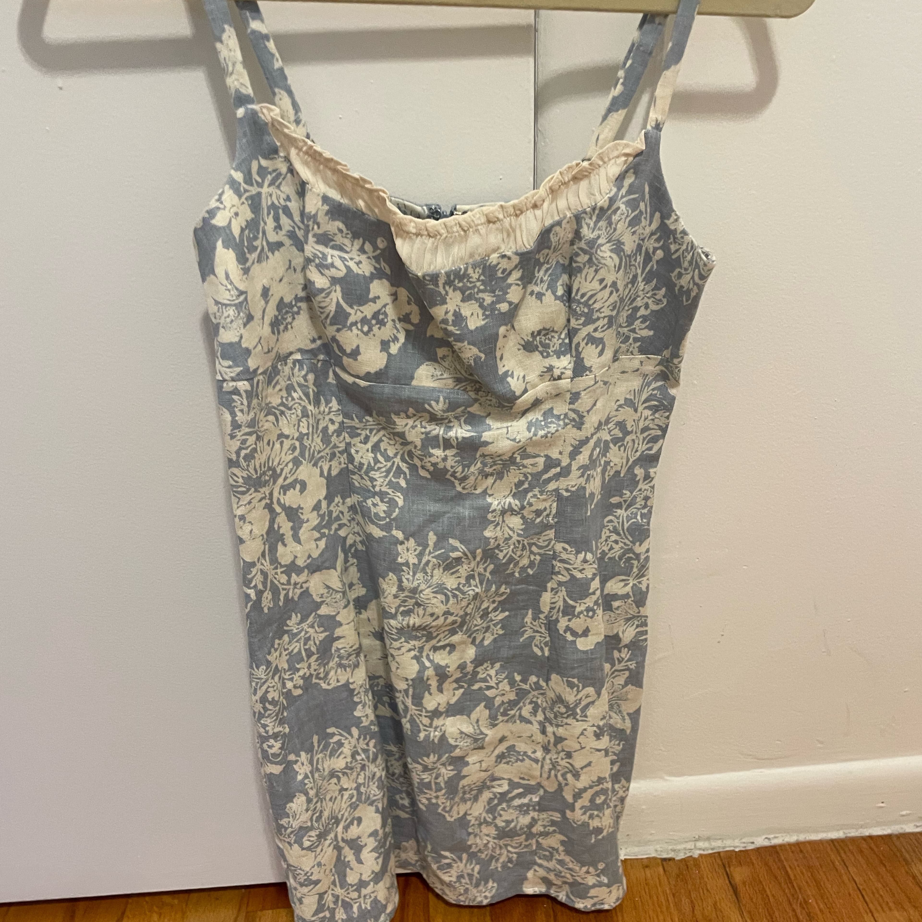 Reformation Blue Aperol Linen Dress - Image 2
