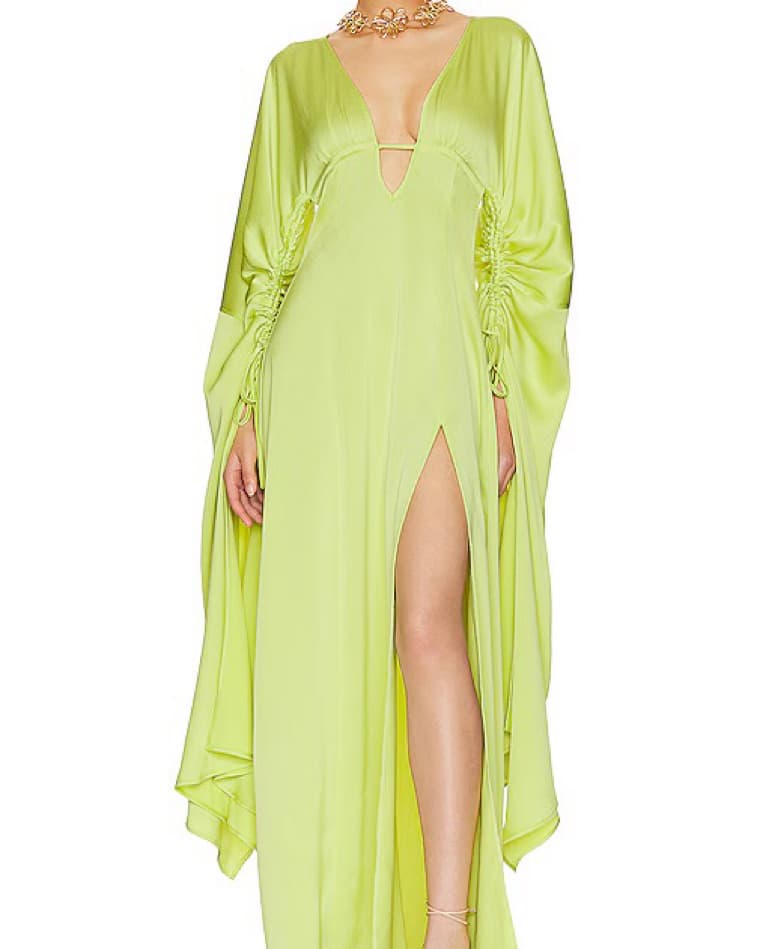 Cult Gaia Neon Green Winona Gown - Image 5
