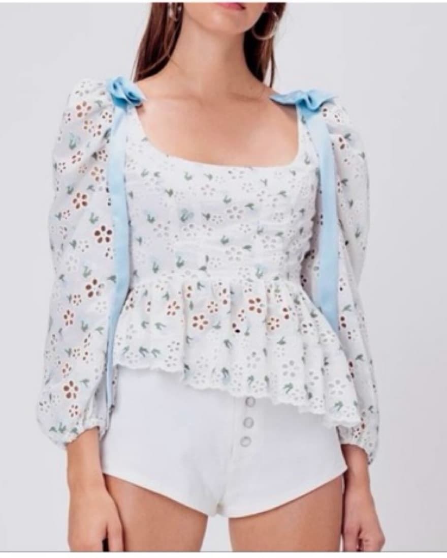 For Love And Lemons Wild Cherry Blouse - Image 1