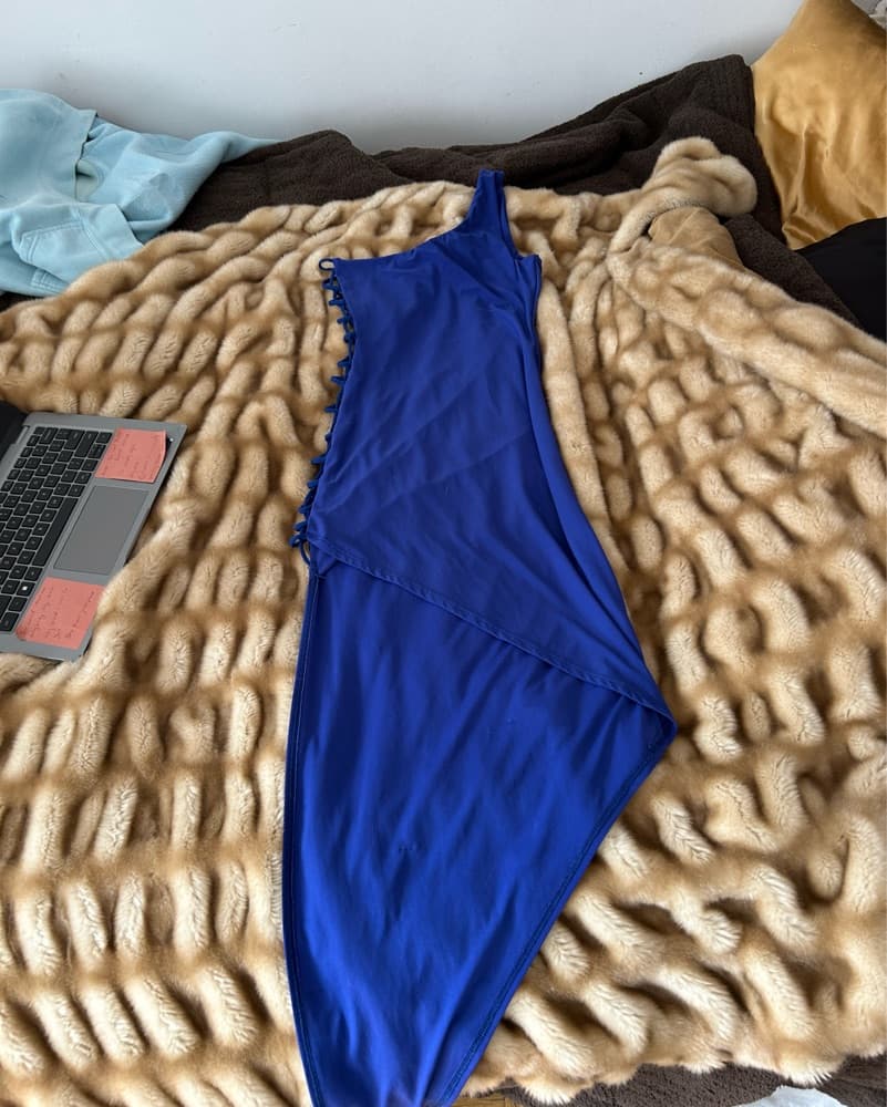 Vintage Side Slit Dress - Image 1