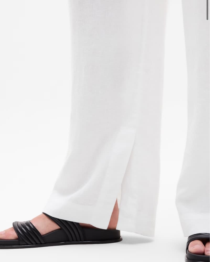Athleta Retreat Linen Pants White XSP - Image 4