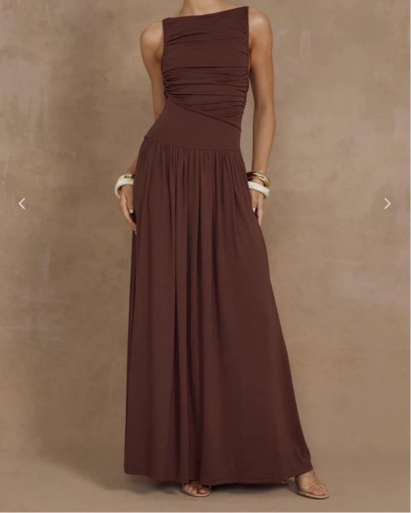 Runaway the Label Brown Maxi Dress 🤎 - Image 1