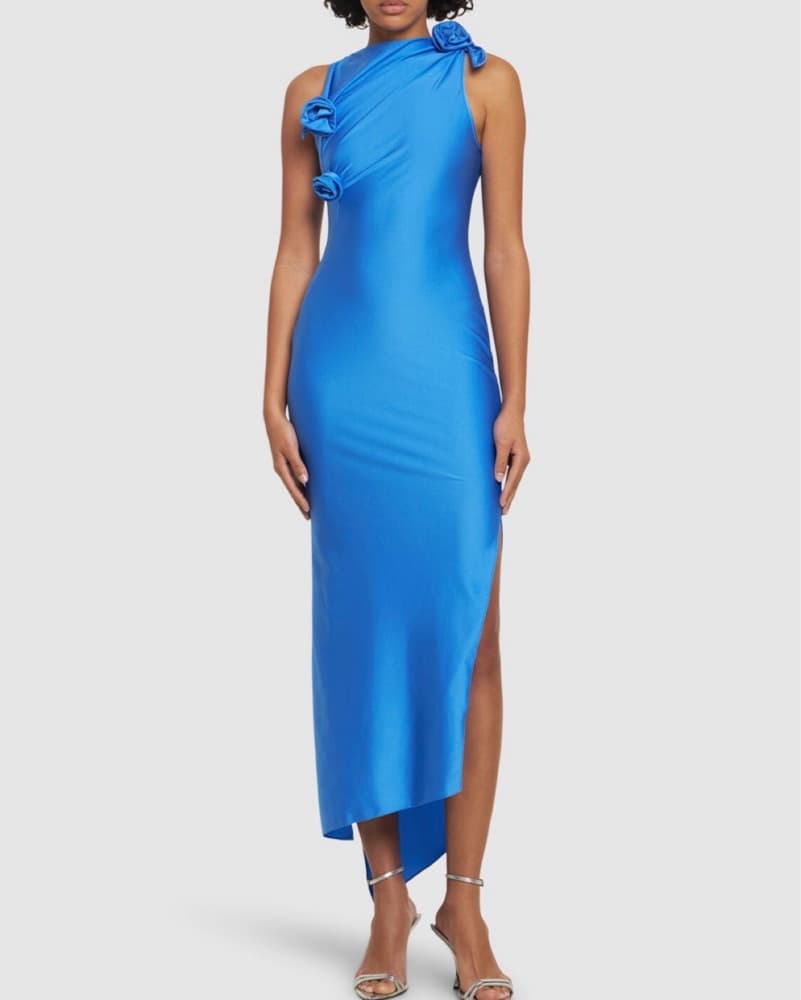 Coperni Assymetric Flower Dress - Image 1