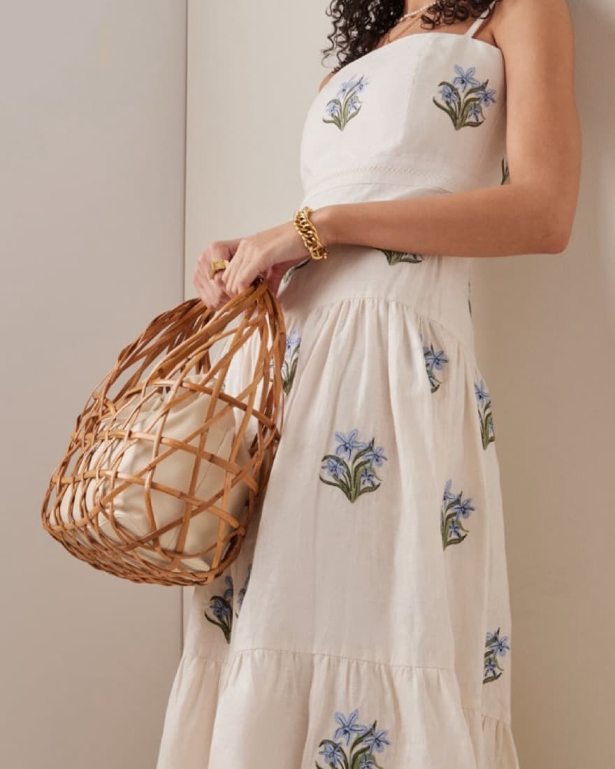 Agua Bendita Lima Embroidered Dress - Image 1