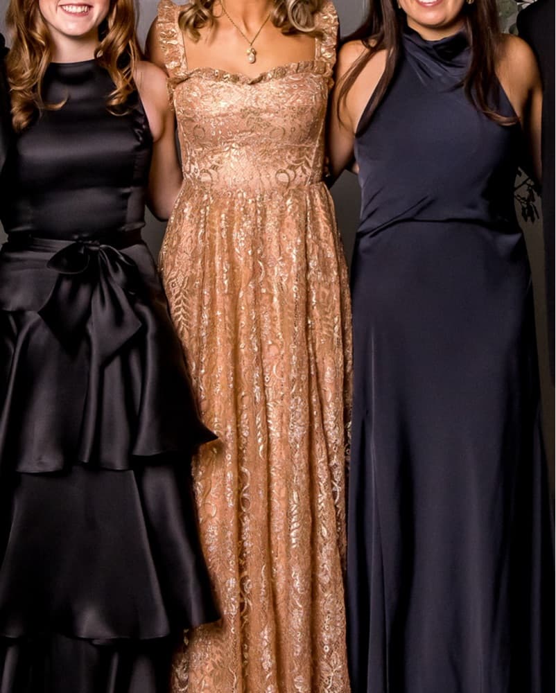Sabina Musayev Cleo Rose Gold Gown - Image 4