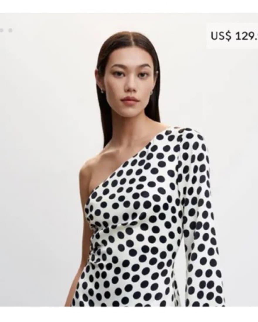 One Sleeve Long Dress - Image 3