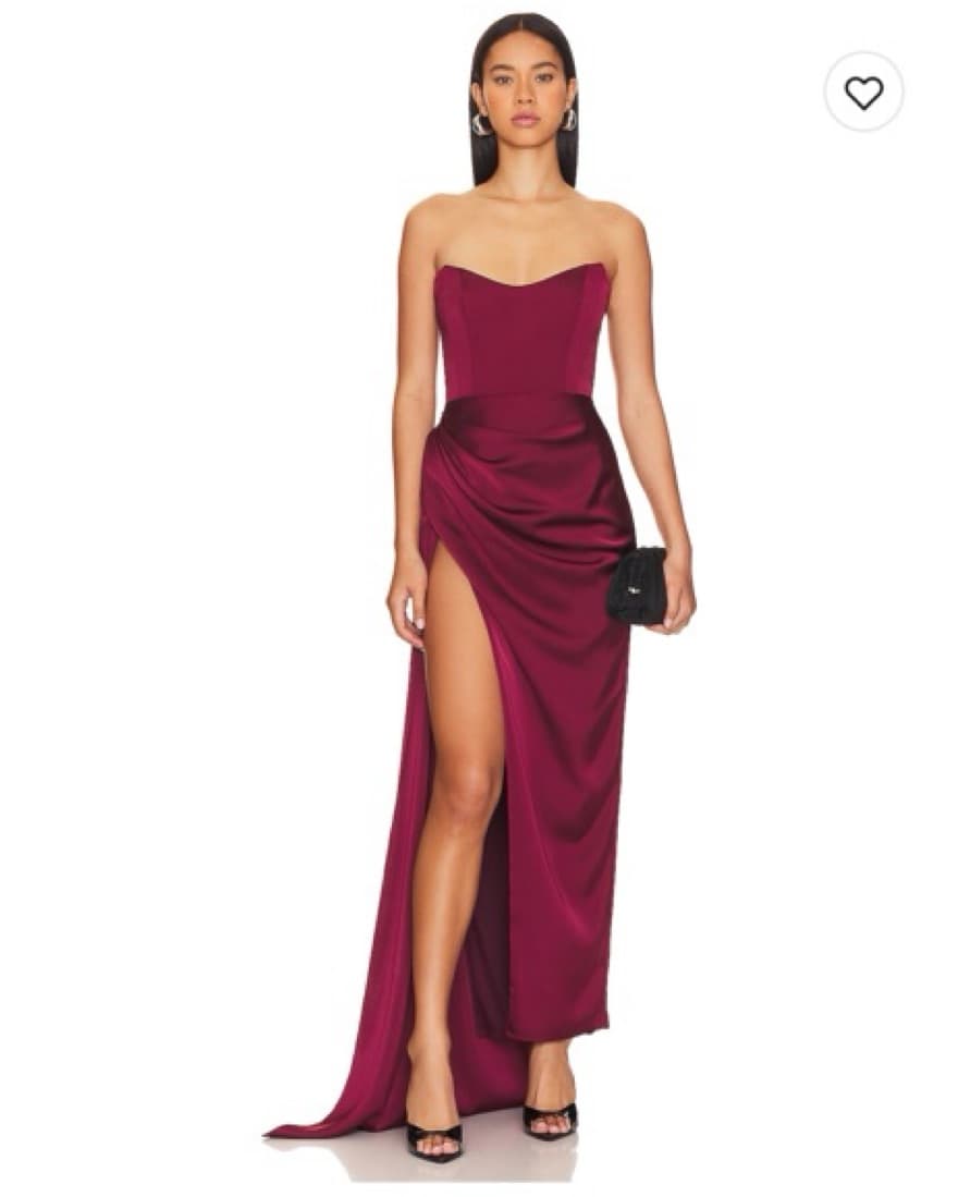 Katie May Bita Gown In Bordeaux - Image 1