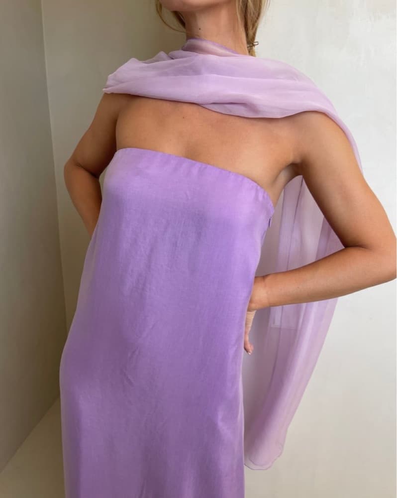 Cris serra violet Dress And Cape - Image 1
