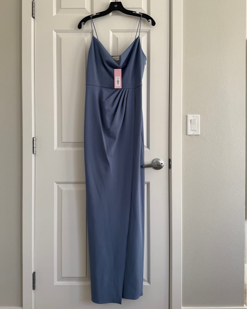 Sachin & Babi Paulina Gown Blue Size 8 - Image 2