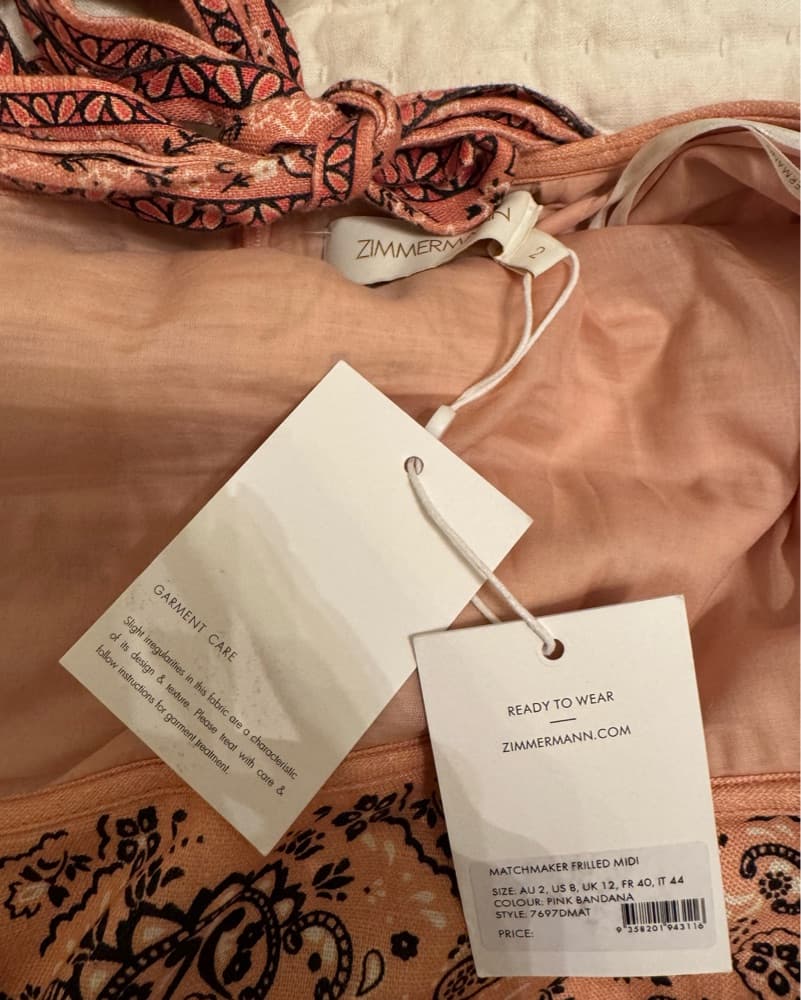 Zimmermann Matchmaker Midi Dress NWT - Image 5