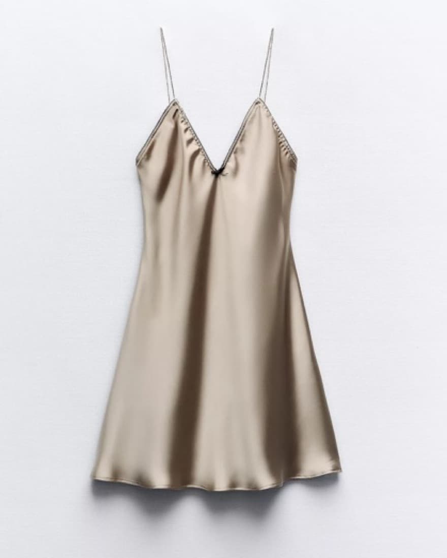 Elegant Satin Slip Dress - Image 1