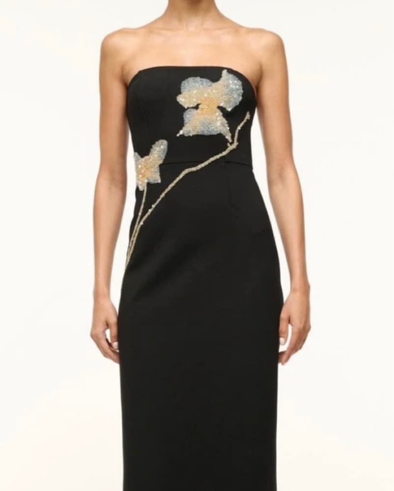 Gorgeous Staud Brooke Dress With Flowers - Image 5