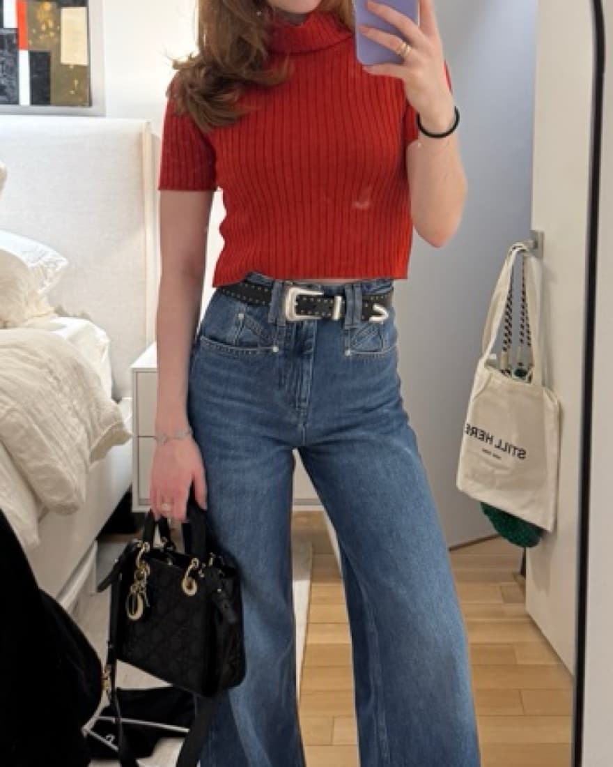 Staud Red Sweater - Image 2