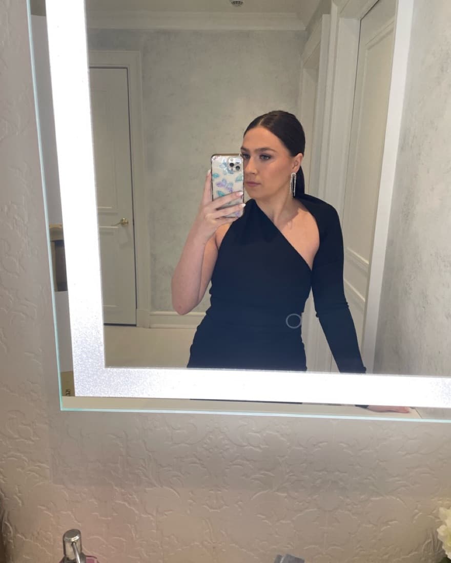 Marcella Manhattan One Shoulder Gown - Image 2