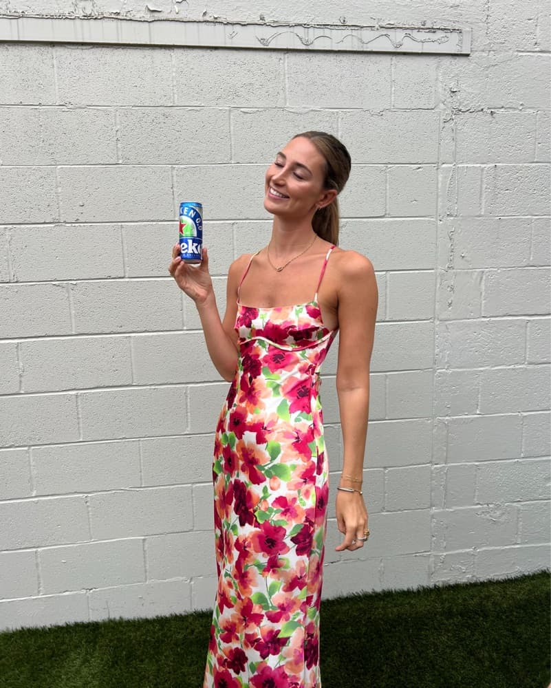 Floral Satin dress  - Image 1