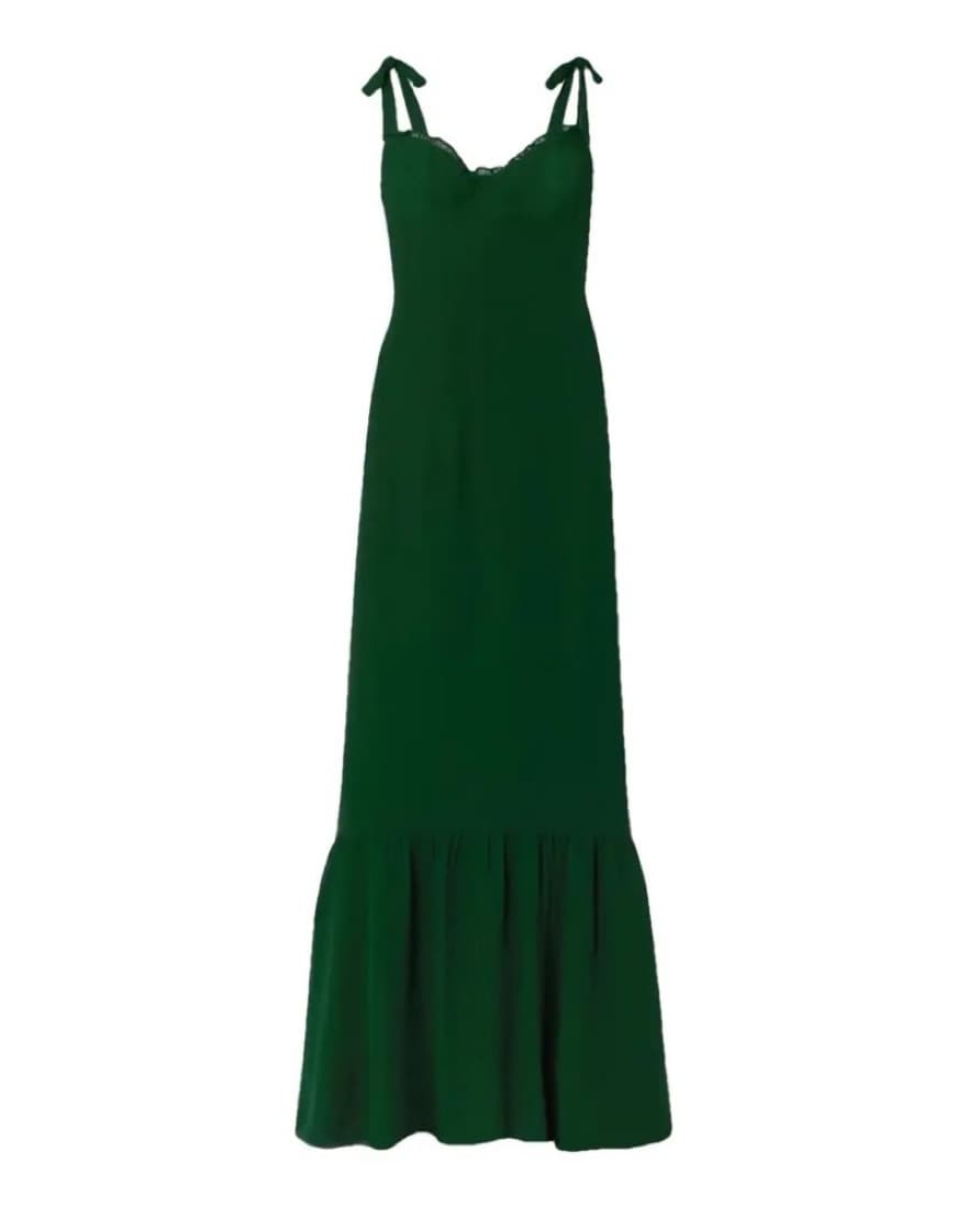 Reformation Jasen Dress (Emerald) - Image 3