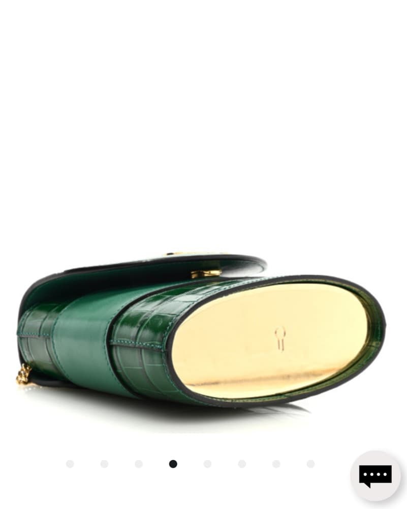 Chloé Green Croc Purse  - Image 3