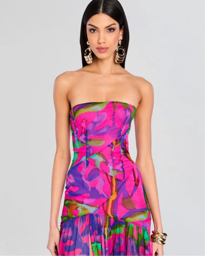 Retrofete Nicole Silk Chiffon Dress  - Image 2