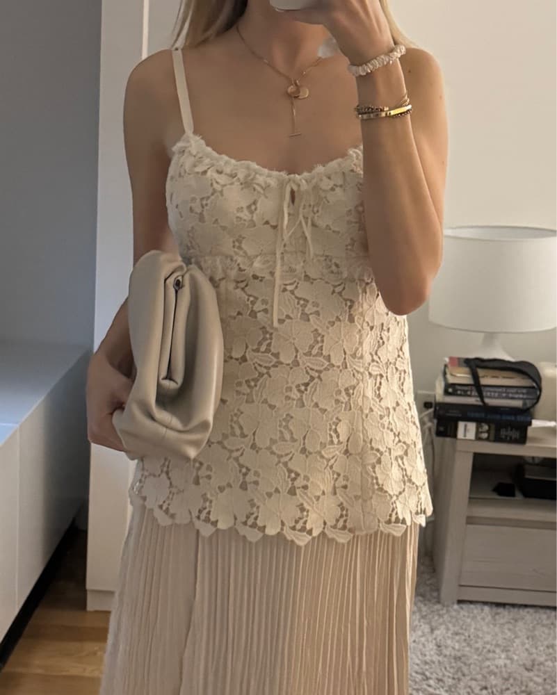 Lace White Top  - Image 1