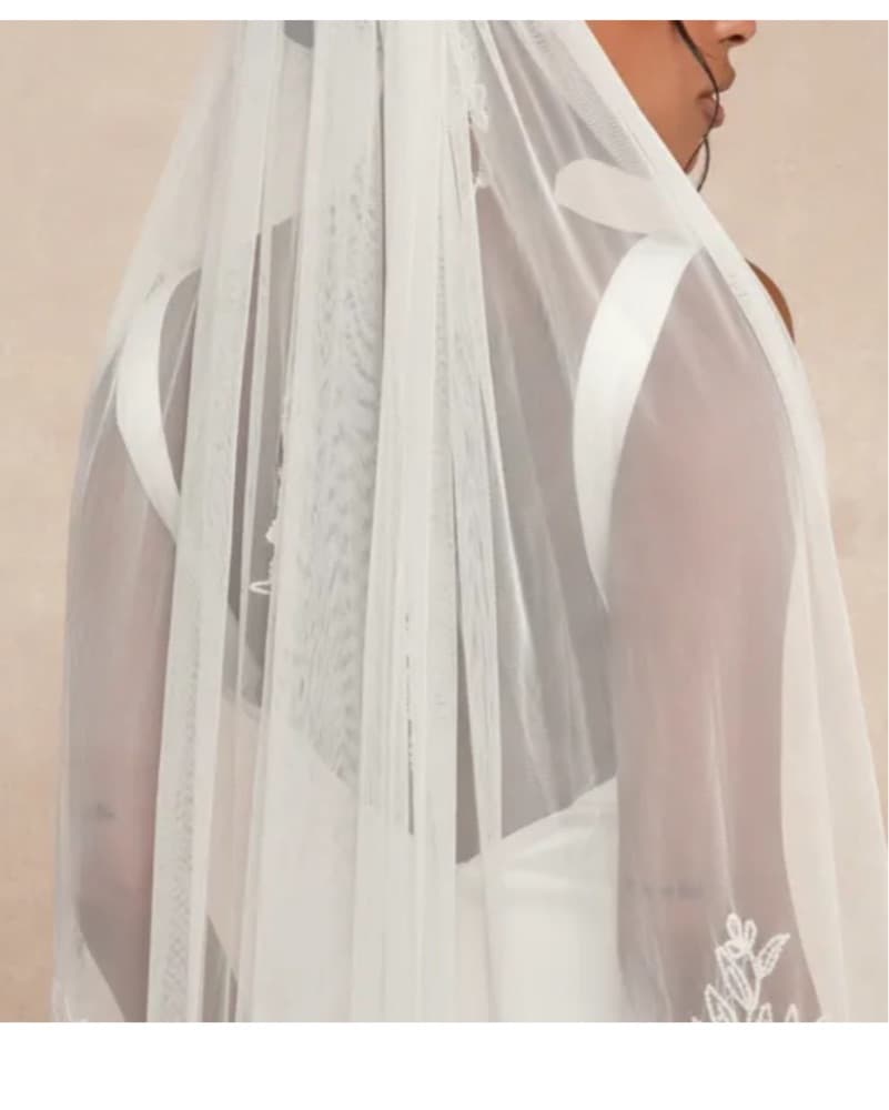 White Beaded Wedding Dress  - Image 6