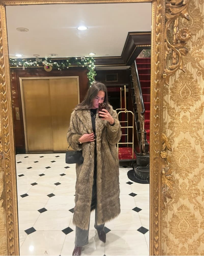 Faux Fur Coat - Image 2