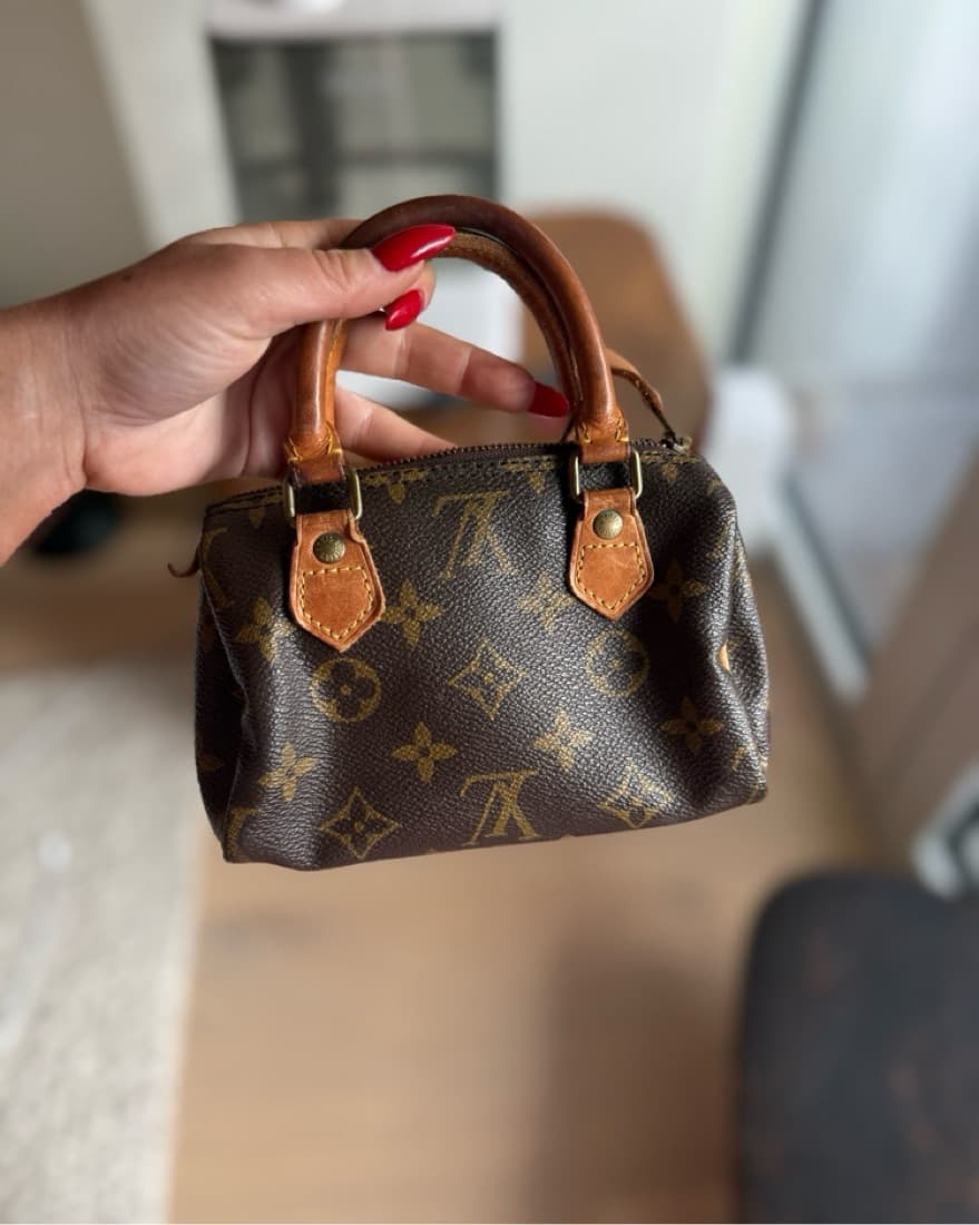 Vintage Mini LV Monogram Leather Purse  - Image 2