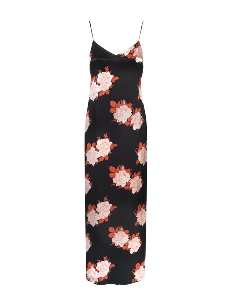 GANNI Floral Slip Maxi Dress - Image 4
