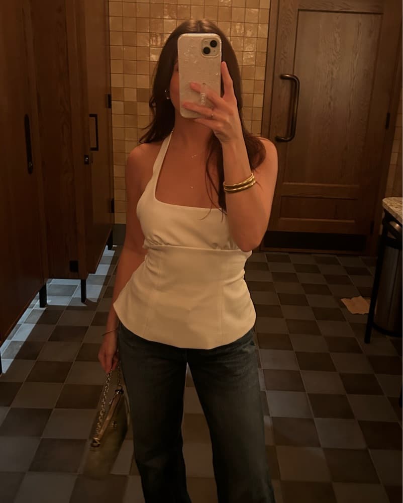 Zara Backless Halter Top - Image 1