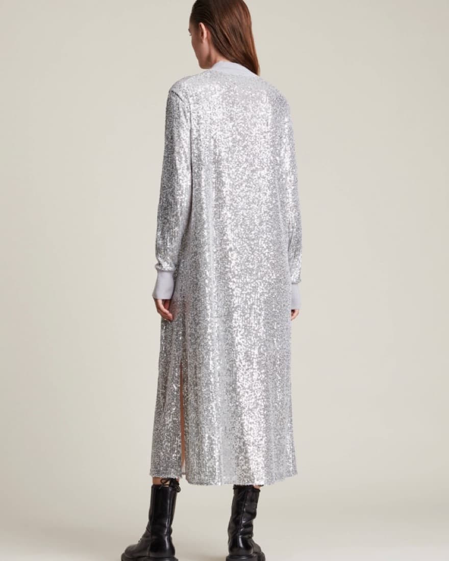 All Saints Juela Sequin Dress - Image 4